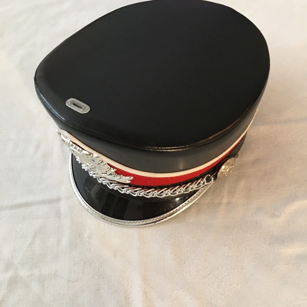 Vintage Stanbury uniform marching band hat sz l